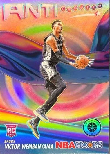 2023-24-Panini-Hoops-Premium-Stock-Hoopla-nu-5-Victor-Wembanyama-Spurs-Basketball-Card-San-Antonio-Spurs-NBA-Basketball-Trading-Card