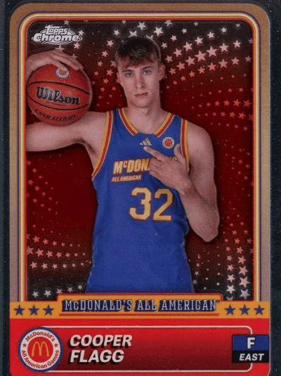 Cooper Flagg Trading Card: Topps Chrome McDonald's All American