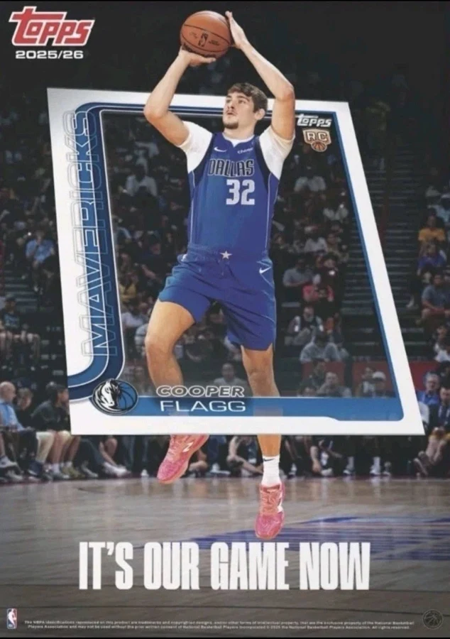 Cooper Flagg Poster: 2025 Topps Poster Slam Rookie