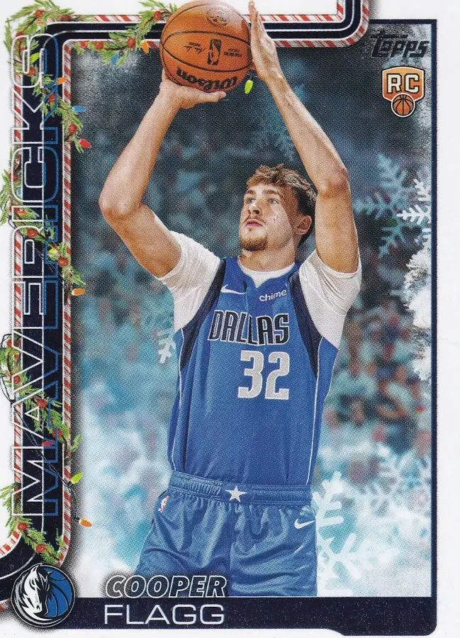Cooper Flagg Trading Card: 2025 Topps Holiday SP RC