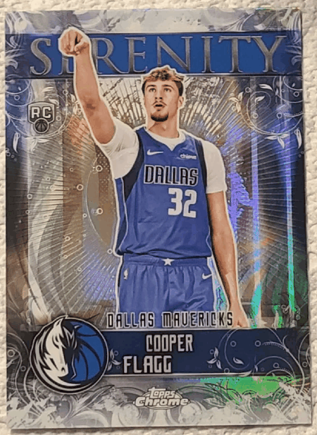 Cooper Flagg Trading Card: 2025 Topps Chrome Serenity - RW Refractor