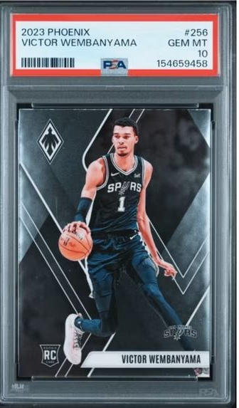 Victor-Wembanyama Trading Card 2023 Panini Phoenix RC Graded