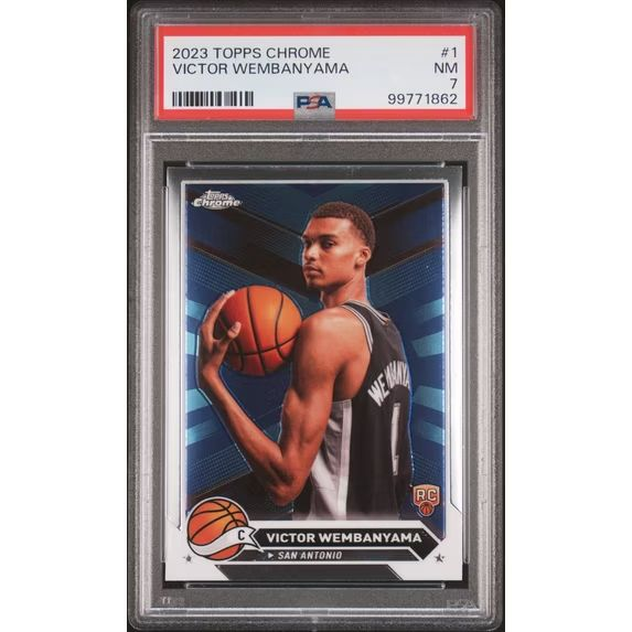 Victor Wembanyama Trading Card NBA Graded 2023 Topps Chrome