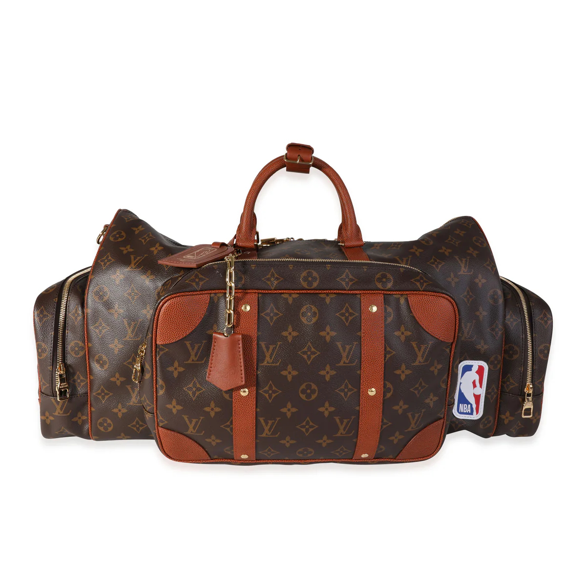 Louis Vuitton NBA Monogram Canvas Trio_Pocket Keepall Clasp
