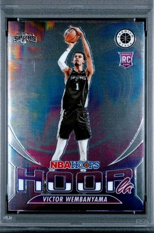 Victor Wembanyama Graded Trading 2023 Panini Hoops Premium Stock Hoopla