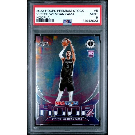 Victor Wembanyama Graded Trading 2023 Panini Hoops Premium Stock Hoopla