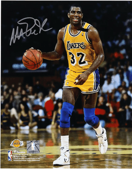 Magic-Johnson-Los-Angeles-Lakers-Autographed-8-x-10-Dribbling-In-Gold-Photograph-Fanatics-Authentic-Certified-150.webp Magic Johnson Poster Autographed 8x10 Glossy Los Angeles Lakers Yellow Uniform