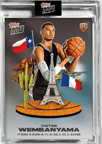 Victor Wembanyama Trading Card: NBA 2023-24 Topps Records