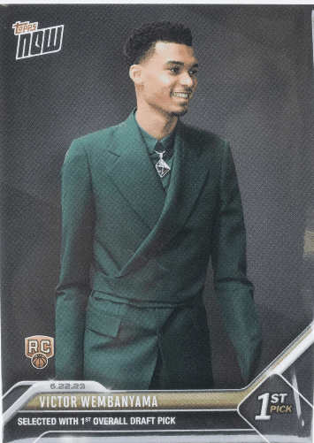 NBA-TOPPS-NOW-2023-Basketball-Card-D1-Victor-Wembanyama.webp Victor Wembanyama Trading Card NBA TOPPS NOW 2023 Basketball Card