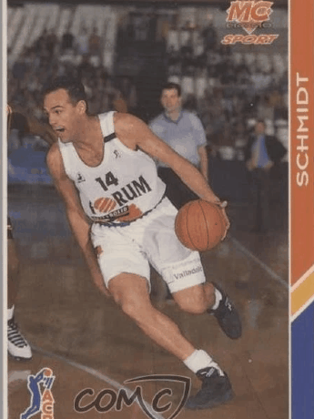 Oscar Schmidt 1987 Sticker Card RC Merchante