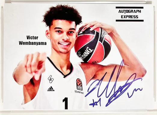 Victor Wembanyama Rookie Trading Card Facsimile 2023 Autograph Express #1