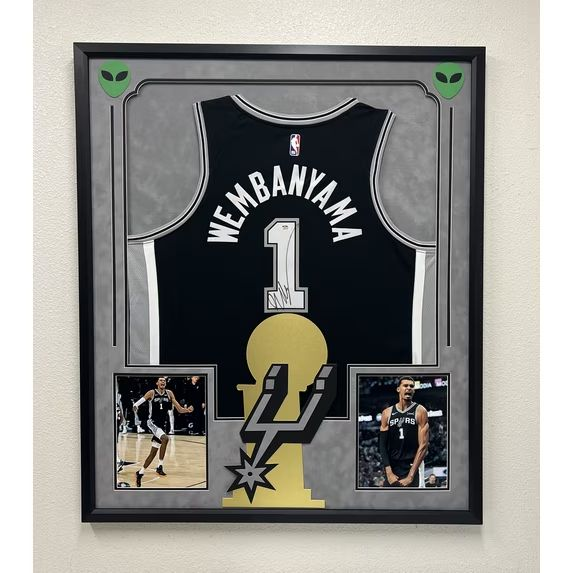 Victor-Wembanyama-Custom-Framed-Signed-San-Antonio-Spurs-Jersey-PSA-Autographed