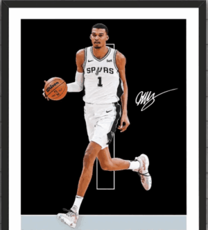 Victor Wembanyama Matted Poster:  'The Minimalist'
