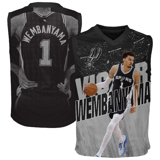 Youth-Outerstuff-Victor-Wembanyama-Black-San-Antonio-Spurs-Icon-Play-Jersey