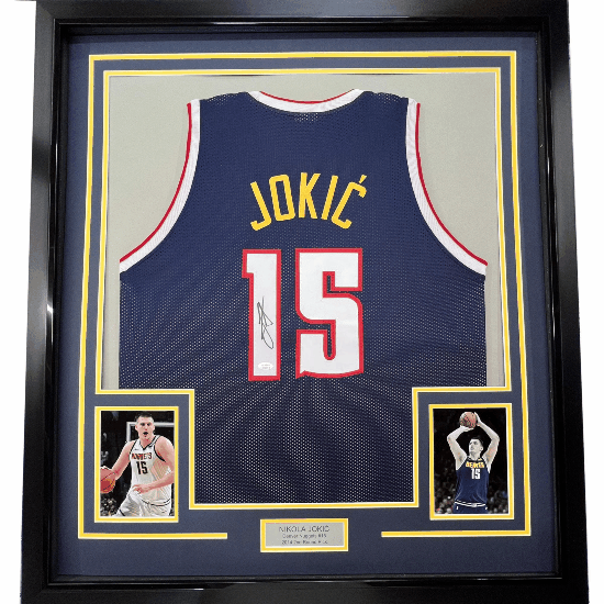 Nikola Jokic  Framed Autographed Jersey