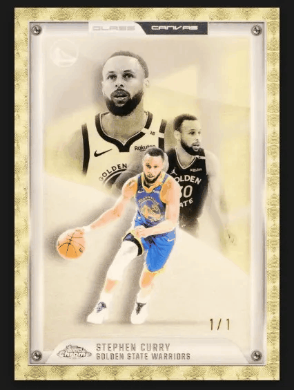 Stephan Curry Card: 2025-26 Topps Glass Canvas