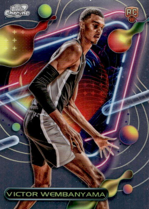 Victor Wembanyama 2023 Topps Cosmic Chrome 151-base.