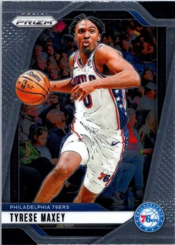 2024-25 Panini Prizm Tyrese Maxey nu-96 Philadelphia 76ers Basketball Card Tyrese Maxey Trading Card 2024-25 Panini Prizm Philadelphia 76ers nu-96