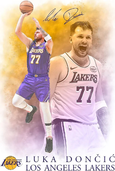 Displate-Metal-Poster-Luka-Doncic-Lakers-Dynamic-Force