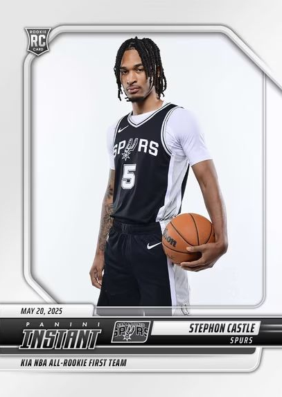 NBA-2025-Instant-Basketball-Stephon-Castle-591-All-Rookie-First-Team