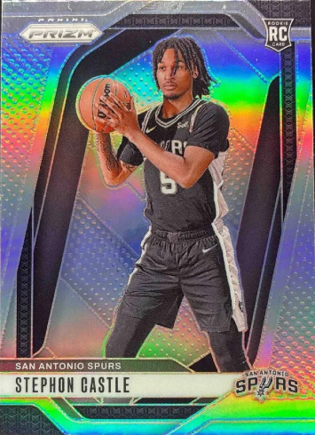 Stephon-Castle-2024-25-Panini-Prizm-Silver-Prizm-nu-234-RC