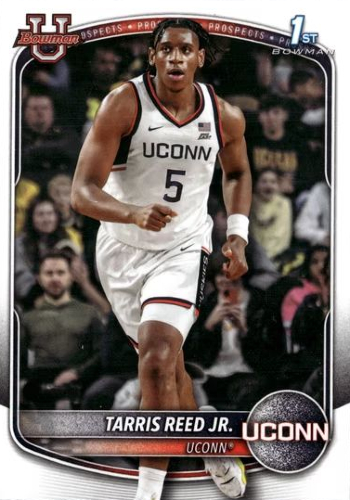 Tarris-Reed-Jr-2025-Bowman-University-Chrome-nu-BPP-42-UConn-Huskies-NCAA-Basketball-Trading-Card