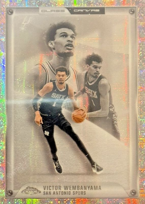 Victor-Wembanyama-2025-Topps-Chrome-nu-GC-10-Glass-Canvas