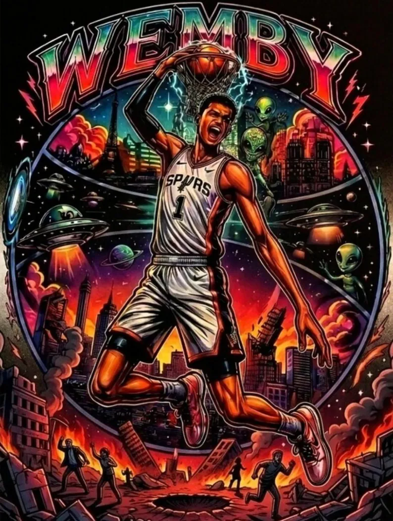 gallery image Wemby Poster City Destruction