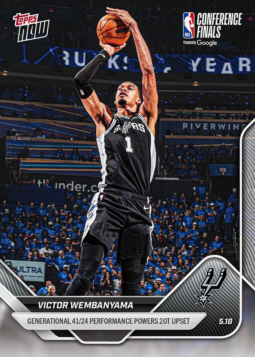2025-26 Topps NOW nu-315 Victor Wembanyama San Antonio Spurs-M 2025-26-Topps-NOW-nu-315-Victor-Wembanyama-San-Antonio-Spurs