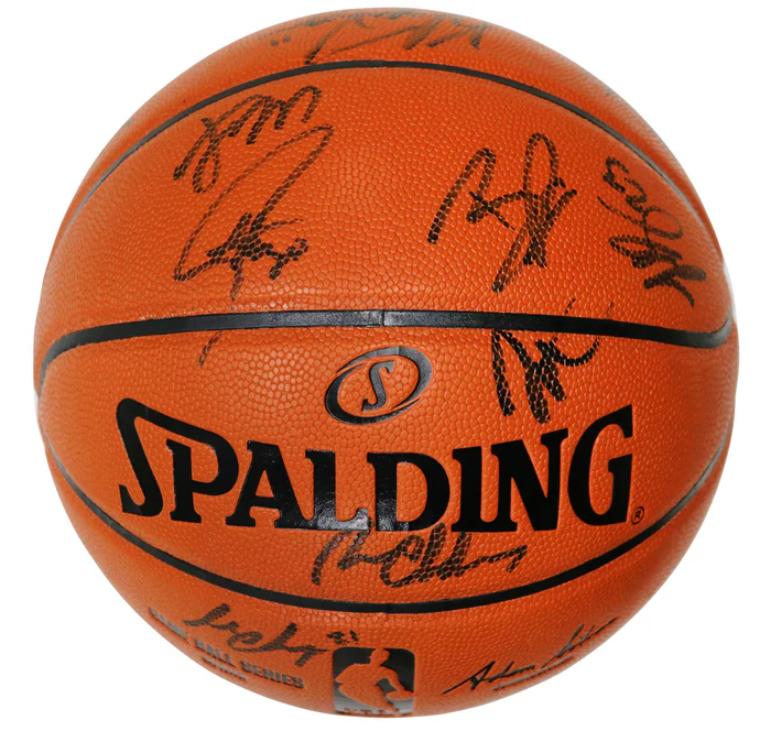 Golden State Warriors 2015-16 Team Autographed Signed Spalding NBA Game Ball Series Basketball PAAS COA Stephen Curry Klay Thompson Draymond Green Golden State Warriors Team Autographed NBA Championship Basketball